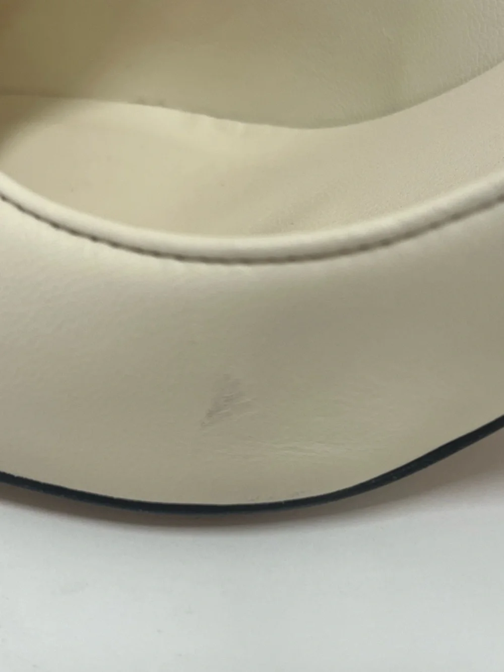 CHANEL Cream and Black Cap-Toe Mid Heel Pumps 35.5